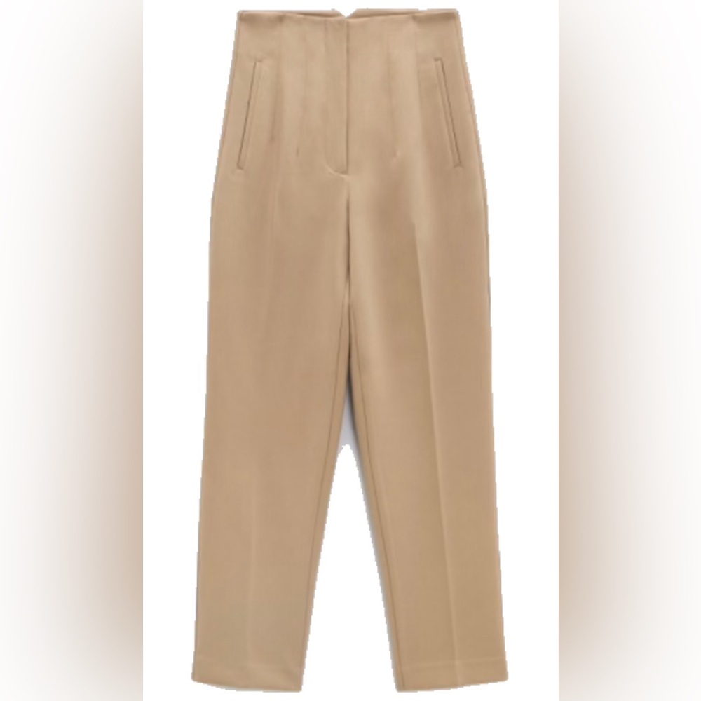 Zara High Waist Tan Women's Pants